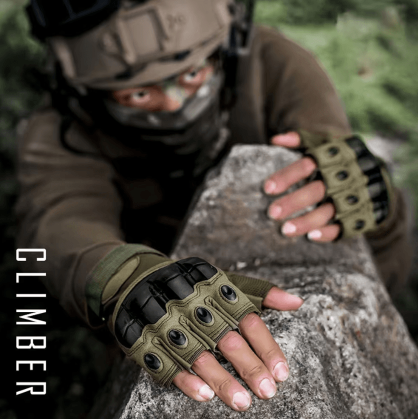 TactiGrip Half Finger Cycling Gloves Breathable Tactical Riding Gloves With Anti Slip Control sand xl