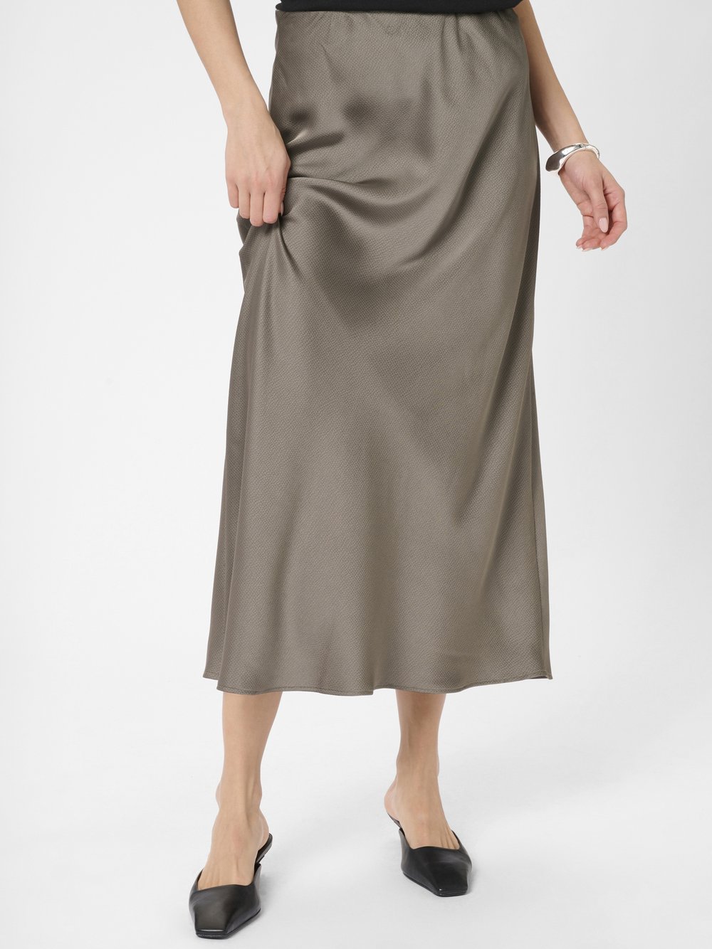 Kaffe Freizeitrock KALOTTE Elastische Taille Damen taupe, 44