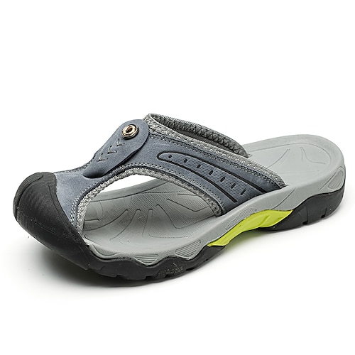 Beige Herren-Sportsandalen mit geschlossener Zehenpartie – leichte, bequeme und atmungsaktive Sommerschuhe für Outdoor-Aktivitäten wie Reisen, Strandurlaub, Freizeit und warmes Wetter. Image