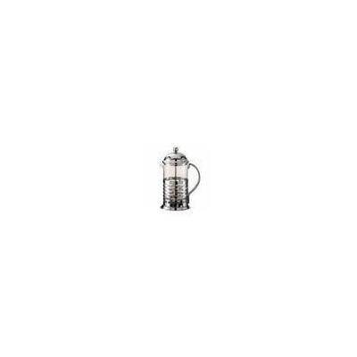 Service Ideas T477B .6 Liter (20 oz.) Glass / Chrome Coffee Press