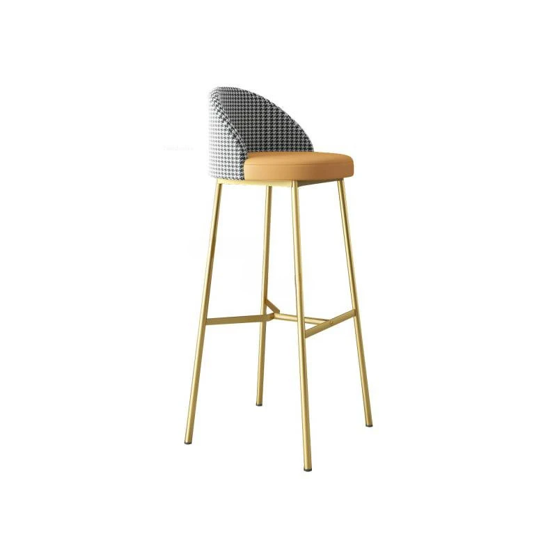Weiche Rückenlehne Home Barhocker Küchenmöbel Europäische Luxus Designer Barstühle Modern Image