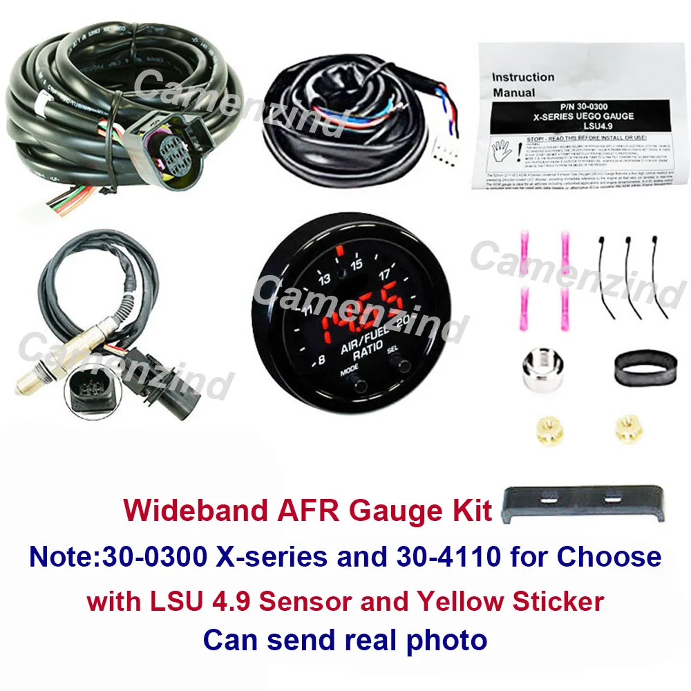 30-0300 X-Serie 30-4110 AFR Breitband-O2-Sensor-Kit UEGO Breitband-LSU 4.9 Auto-Breitband-Sauerstoffsensor-Anzeige 0258017025 17025 Image