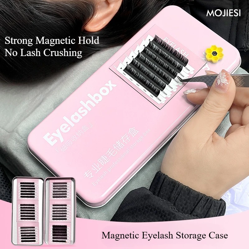 Magnetische Aufbewahrungsbox für Frauen für Wimpern, Aufbewahrungswerkzeug für falsche Wimpernverlängerungen, magnetische Wimpernstreifen, magnetisches Stirnband Image
