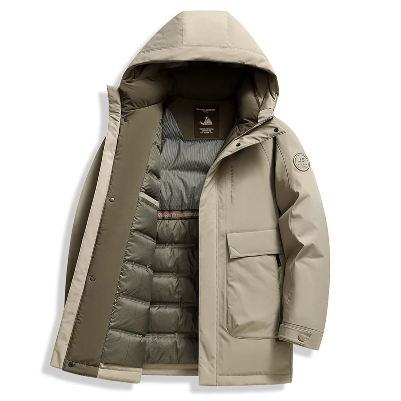 2025 neue Ankunft Winterjacke 90 % weiße Entendaunenjacken Männer, Herrenmode verdicken warme Parkas hochwertiger Mantel Größe M-4XL