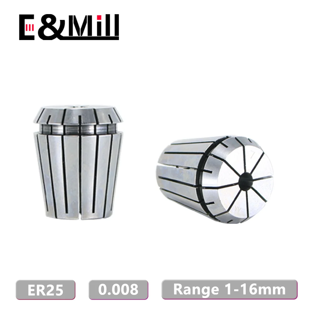 Hohe Präzision ER25 1 ~ 16mm 20mm 0,008 ER Spannzange CNC Fräsen Werkzeug Halter Gravur Maschine Drehmaschine mühle Frühjahr Spannzange Image
