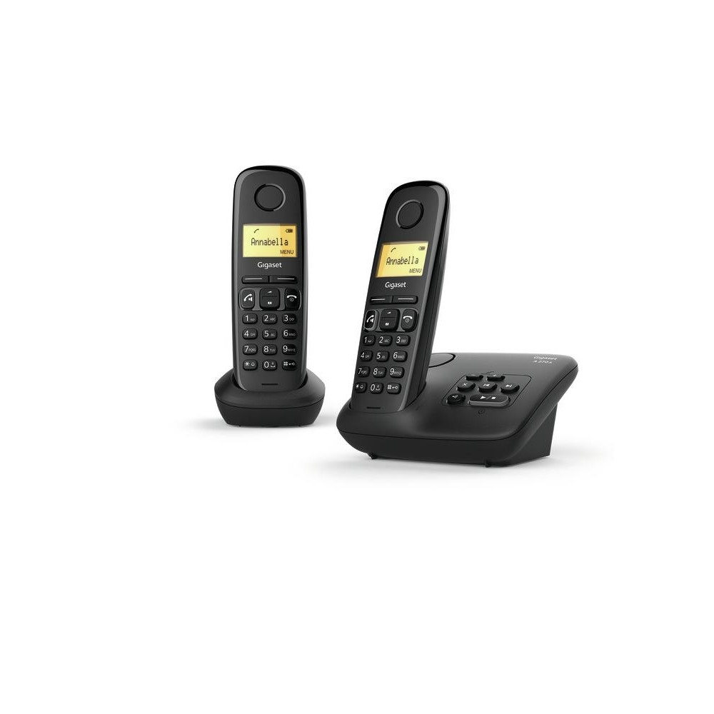 Gigaset A270A Duo Schwarz Schnurloses Telefon mit