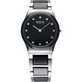 BERING Women Analog Quartz ceramic collection Watch with stainless steel/Ceramic Strap and Sapphire Crystal 32230-742