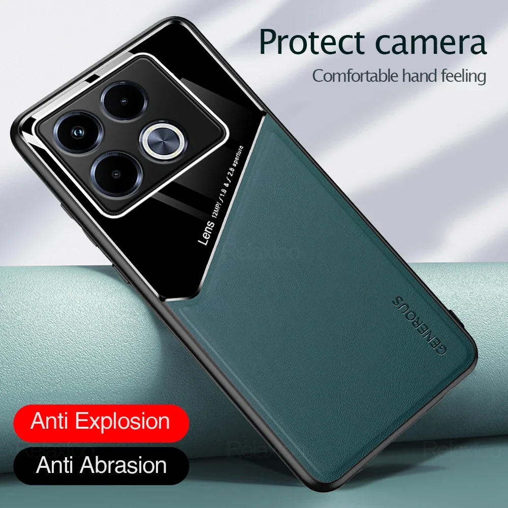 Ledertasche für Infinix Note 40 Pro Plus HTO 40 40i Samart 8 4G 5G Magnetische Abdeckung Note 40 Pro Plus 5G Kamera Stoßfest Fundas