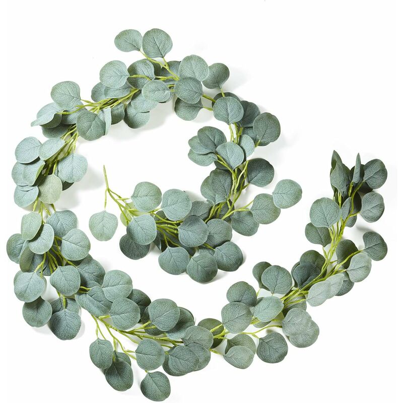 Minkurow 1 Pezzo Ghirlanda Di Eucalipto Artificiale Pianta Artificiale Foglie Di Eucalipto Decorazione Ghirlanda Di Nozze Ghirlanda Di Eucalipto Per La Casa Cucina Giardino Ufficio Matrimonio O Come D