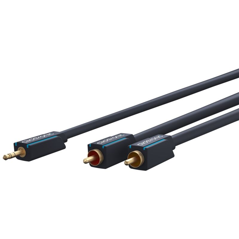 Cavo Adattatore Da 3,5 Mm Aux A Rca, Stereo, Cavo Premium 1x 3.5 Mm Jack Plug 2x Cinch Plug 1,0 M Conduttore Interno Ofc. Lunghezza Del Cavo 1 M