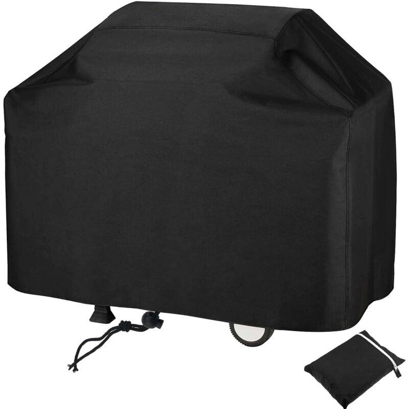 Telo Copri Barbecue 160x68x120m 210d Oxford Telo Protettivo Per Barbecue Telo Copri Barbecue Anti-uv/anti-acqua/anti-umidità Impermeabile Per Barbecue Da Esterno Per Weber Brinkmann Nero