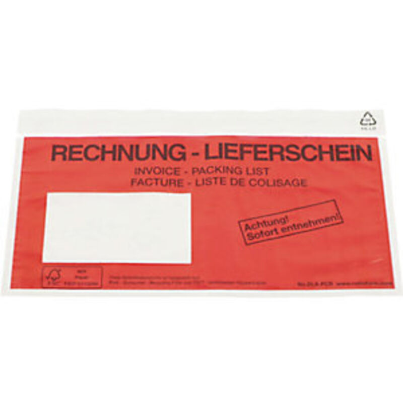 Ratioform Buste Portadocumenti Riciclate Stampa Packing List