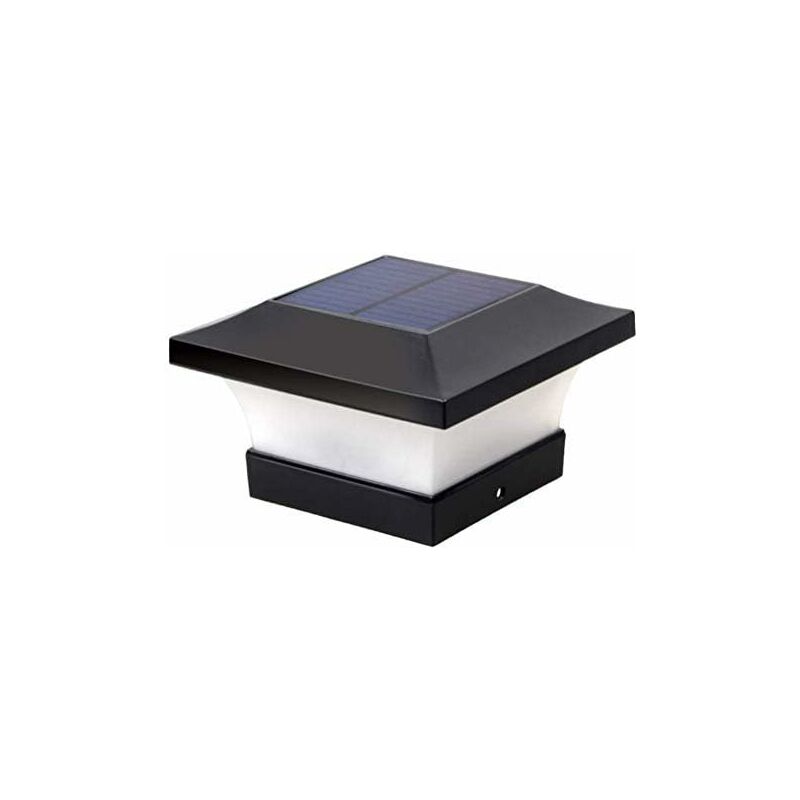 Minkurow Luci Solari A Palo Solare, Luce Solare A Palo Solare Lampada A Colonna Solare Luce A Colonna Per Esterni Luce Solare A Led Impermeabile Per Pali Di Legno, Terrazza, Patio, Recinzione (luce Bi