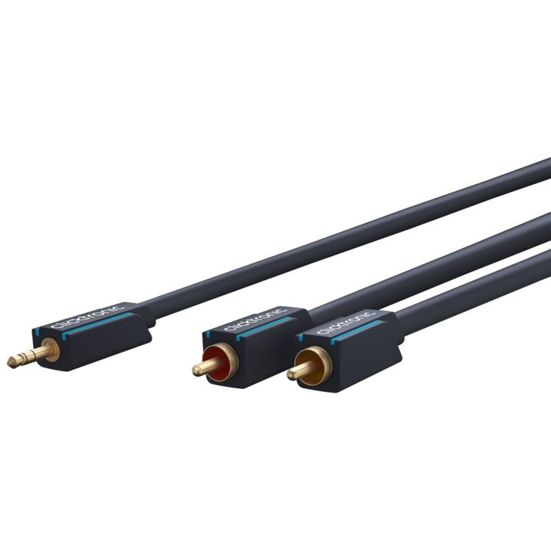 Cavo Adattatore Da 3,5 Mm Aux A Rca, Stereo, Cavo Premium 1x 3.5 Mm Jack Plug 2x Cinch Plug 3,0 M Conduttore Interno Ofc. Lunghezza Del Cavo 3 M