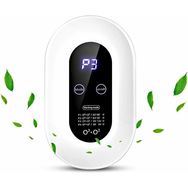 Minkurow Mini Purificatore D'Aria All'ozono, Purificatore D'Aria Silenzioso, Purificatore D'Aria Per Camera Da Letto, Purificatore D'Aria Portatile Tasso Antibatterico Del 99% Per Animali Domestici E