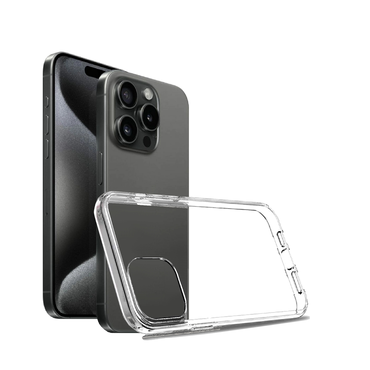 MobileKing Transparente Handyhülle für iPhone 16 Pro - Backcover, TPU, Stoßdämpfend - MBK94
