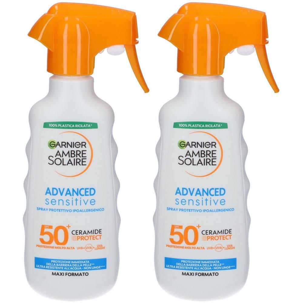 Garnier Ambre Solaire Advanced Sensitive Spray Gachette Protettivo Cer
