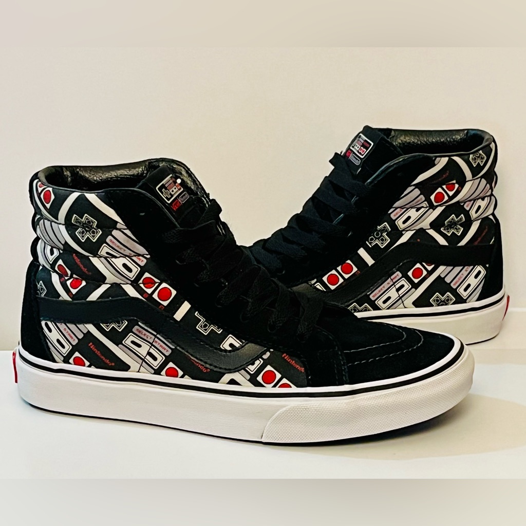 Vans Shoes | Vans X Nintendo Sk8-Hi Reissue Controller | Color: Black/Gray | Size: 7