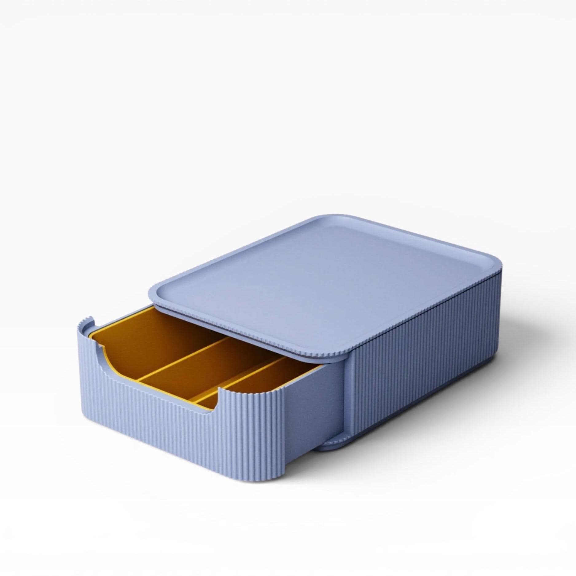 Organizzatore da scrivania modulare KIVO | Organizzatore per cassetti stampato in 3D | Soluzione minimalista per l'organizzazione dell'ufficio | Color