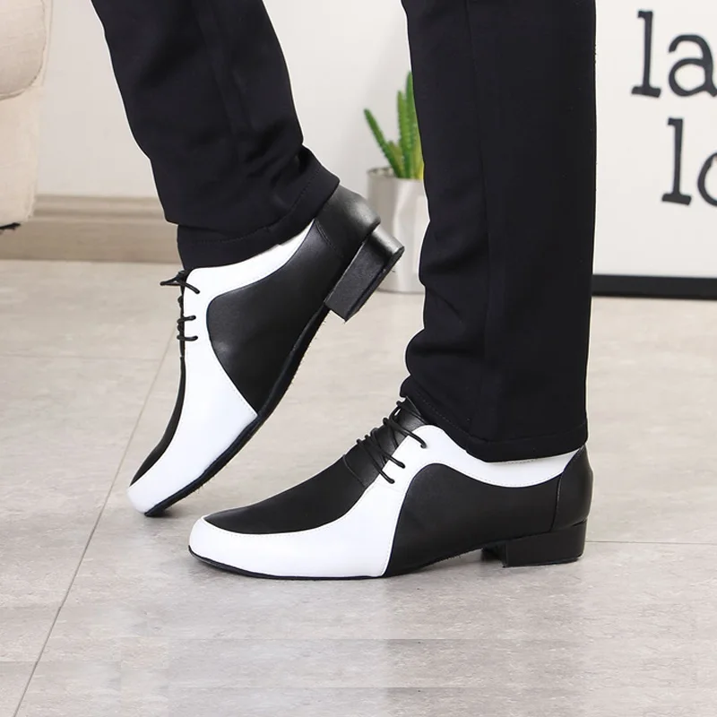 Männer Moderne Schuhe Social Dance Erwachsenen Latin Dance Schuhe Weichen Square Dance Schuhe Mosaik Farbe Turnschuhe Prom Hochzeit Kleid Schuhe