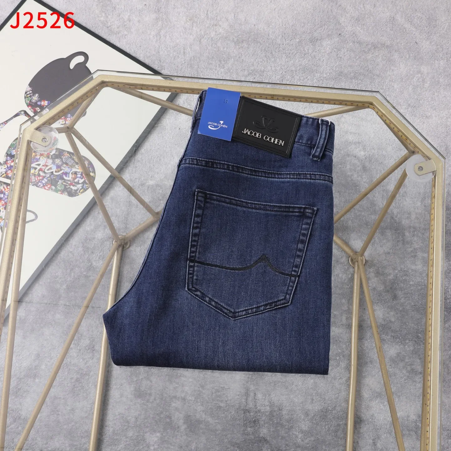OECHSLI Jeans Dünne Baumwolle Männer 2023 Frühling Sommer neue Taste Business Casual im freien Stickerei Gerade Große größe 30-40 Hosen