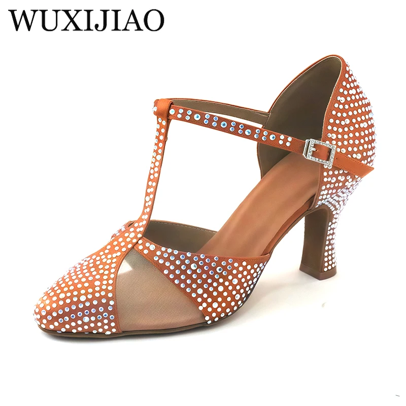 Frau Latin Dance Schuhe Damen Mädchen Ballsaal Professionelle Tanz Schuhe Sneaker Wildleder Weiche Sohle Jazz Salsa Praxis Schuhe Image