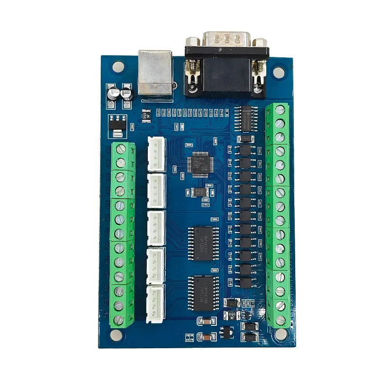 1 pz. Controller di movimento CNC USB MACH3 100KHz a 5 assi con scheda breakout DB15 e driver motore per macchina incisore CNC