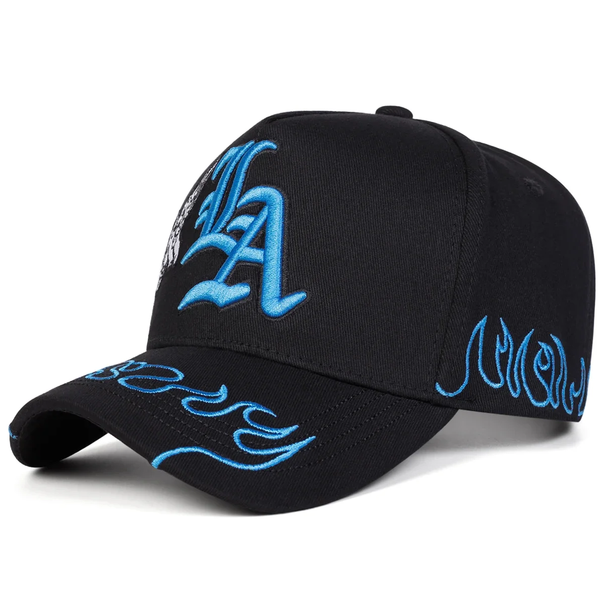 Cappellini da Baseball Unisex Gotici con Ricamo Angelo di Los Angeles, Regolabili per Primavera e Autunno, Cappelli Casual da Esterno, Protezione Solare, Cappello Sportivo