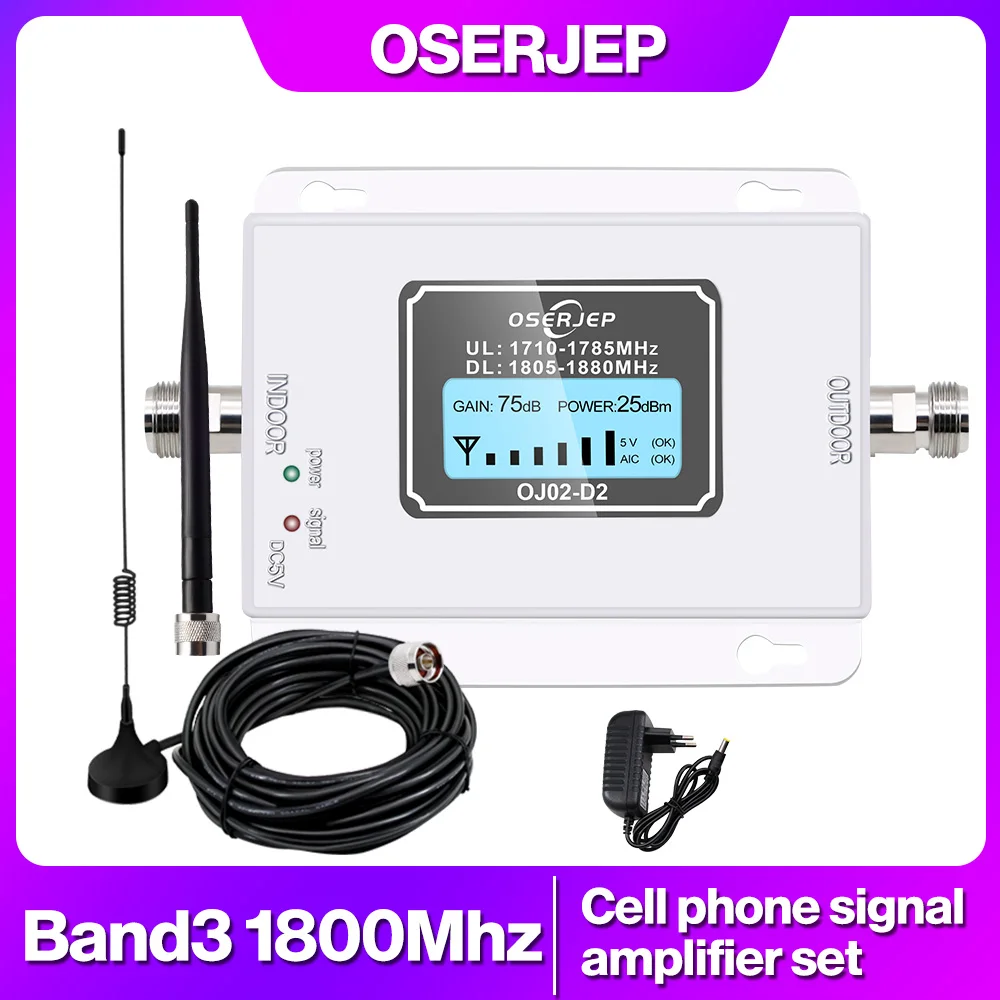 Fullset 850/900/1800/2100MHZ Booster GSM 1800 2g 4g LTE Ripetitore di segnale del telefono cellulare Booster Amplificatore di segnale del telefono cellulare