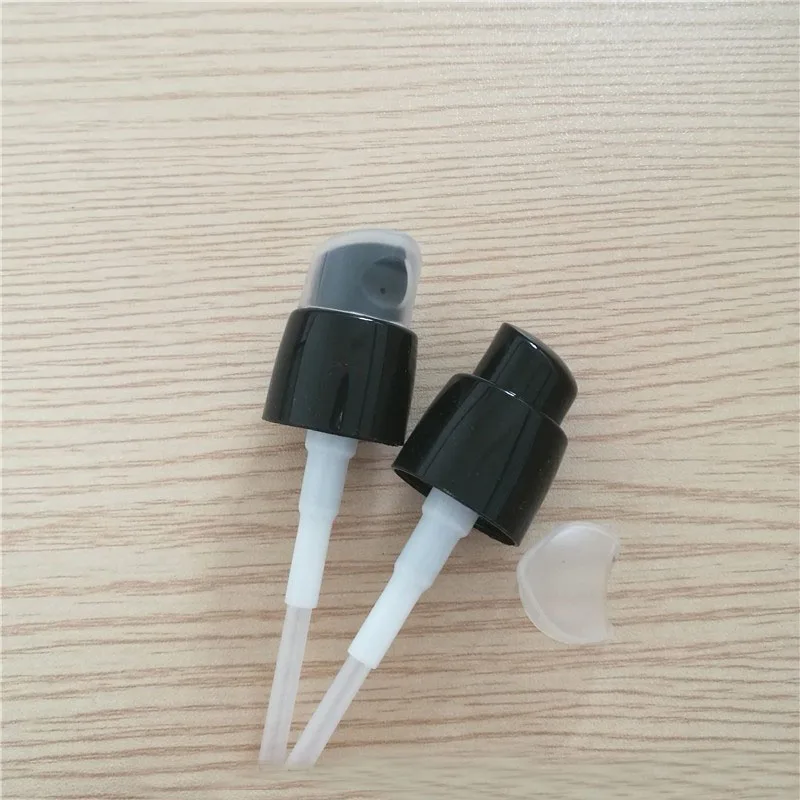 Pompa per pressa per lozione/emulsione/suero bianco/nero 18/410 da 18 mm per bottiglia di vetro per olio essenziale da 5 ml/10 ml/15 ml/20 ml/30 ml/50 ml/100 ml
