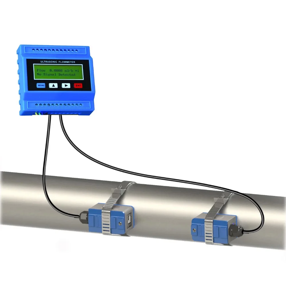 Misuratore di Flusso Liquido a Ultrasuoni TUF-2000M Modulo Digitale per Misurazione Flusso Acqua TS-2 TM-1 TL-1 TS-2-HT TM-1-HT Sensori per Alte Temperature