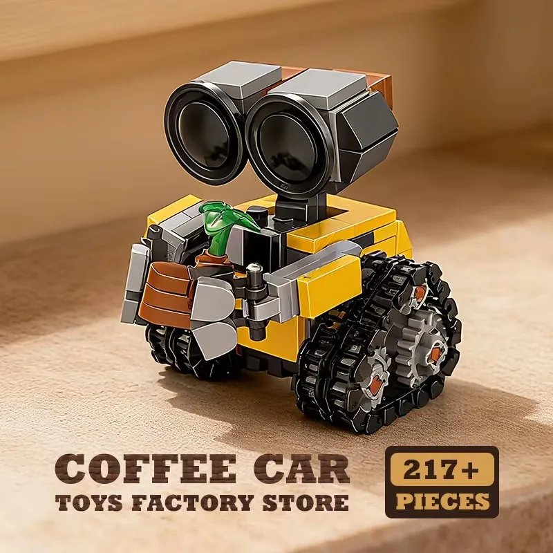 Robot Spaziale Mini MOC, Set di Costruzioni da 217 Pezzi, Modello di Robot Cingolato, Blocchi Classici di Film Sci-Fi, Regali di Natale per Bambini e Adulti