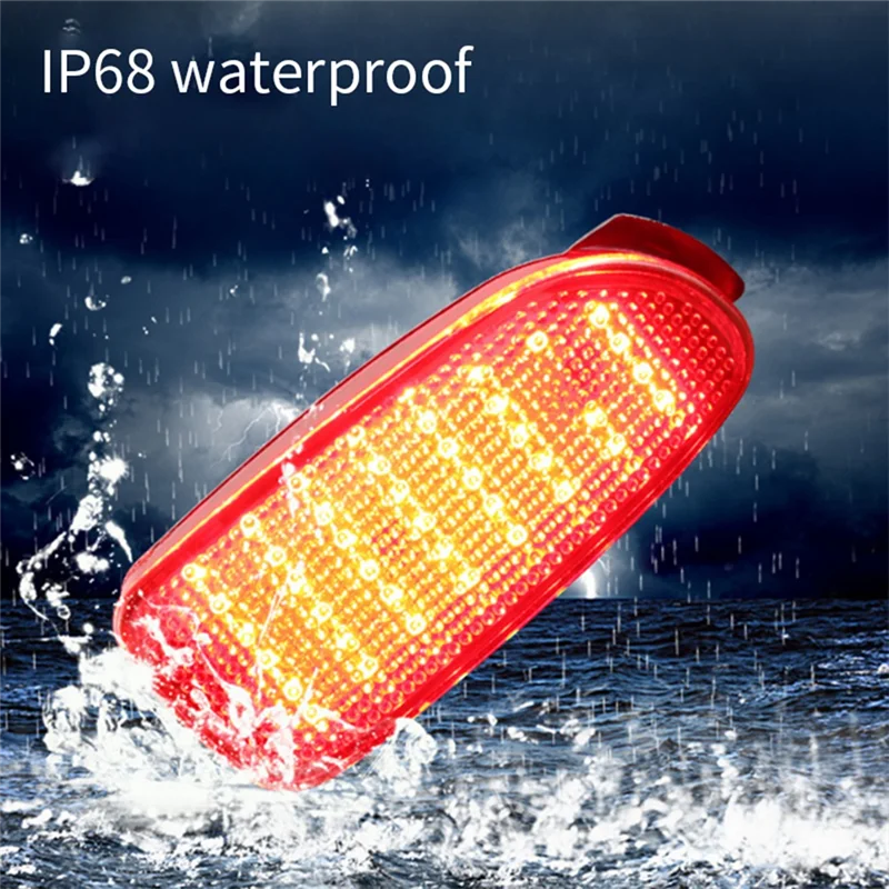 # 833P Paraurti posteriore per auto LED Luce freno posteriore Riflettore Luce Lente rossa per Toyota Previa Estima Serie 30 Accessori auto (Rosso)