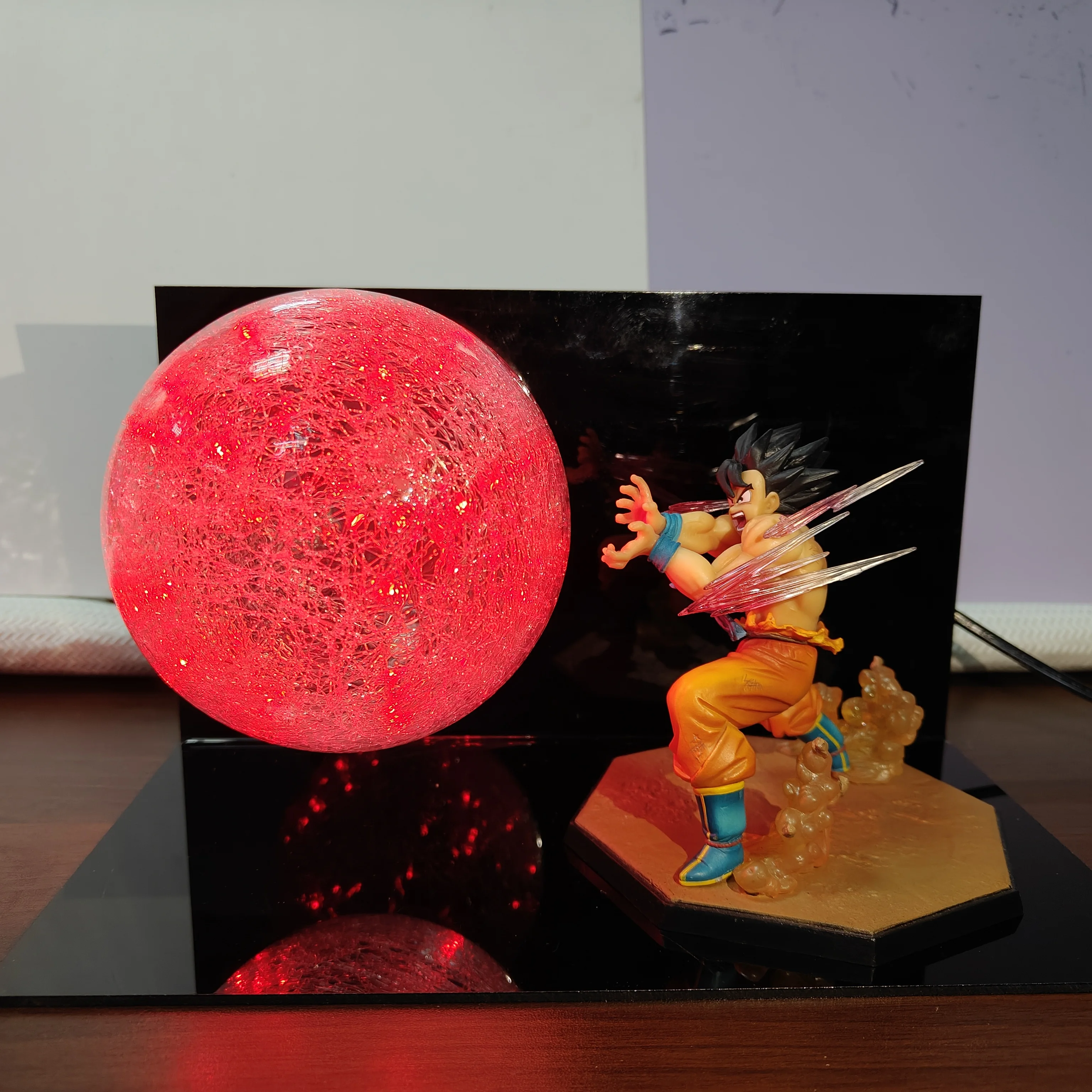 Lampada LED Dragon Ball Z Anime Son Goku Kaiouken Kamehameha, Action Figure Fai-da-Te, Giocattoli, Modellino in PVC da Collezione Dragon Ball Super