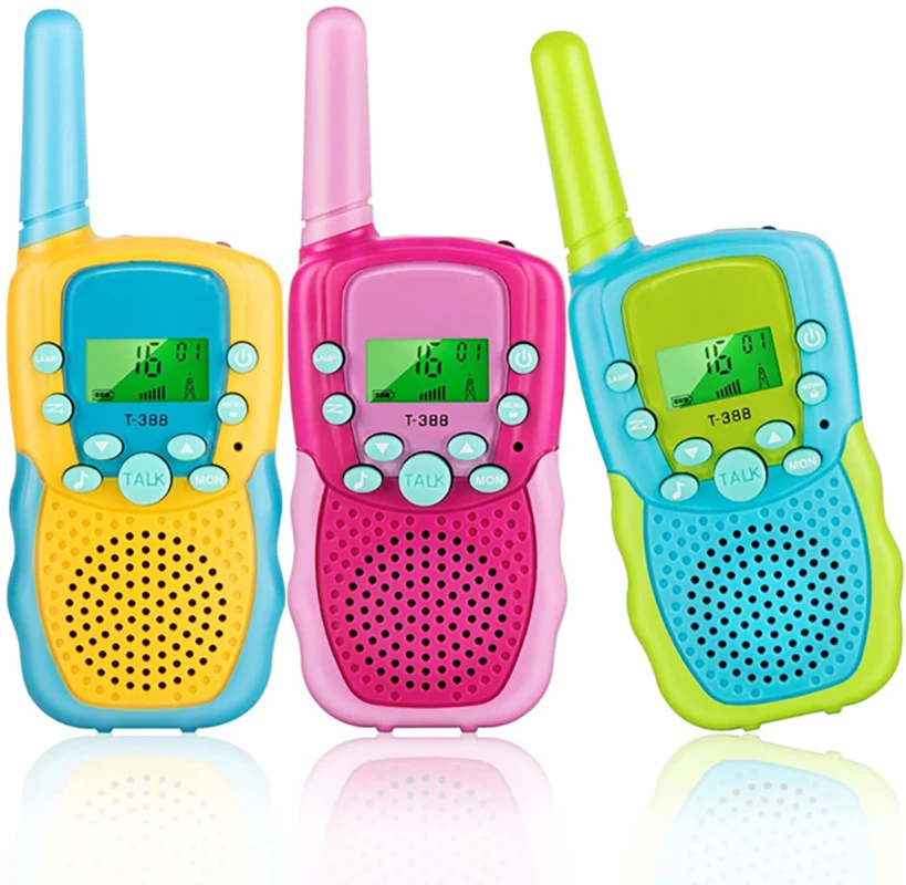 Talkies-walkies pour enfants, cadeaux pour enfants, jouets pour garçons et filles de 3 à 12 ans, lot de 2 longue portée, jeux en plein air, jeux en famille, randonnée