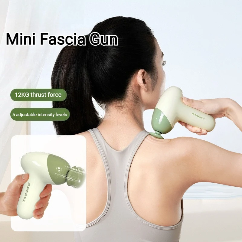 Mini pistolet de massage électrique professionnel portable à haute fréquence, pistolet de relaxation bionique à vibrations, produits de relaxation à faible bruit