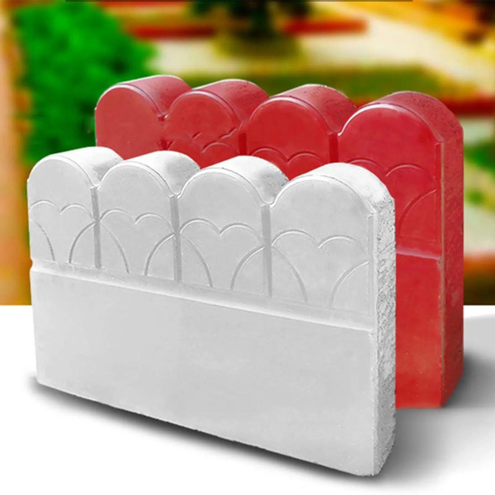 Moule en béton réutilisable pour bordure de jardin, clôture, briques de jardin, bassin à poissons, cour, patio, décoration murale de jardin
