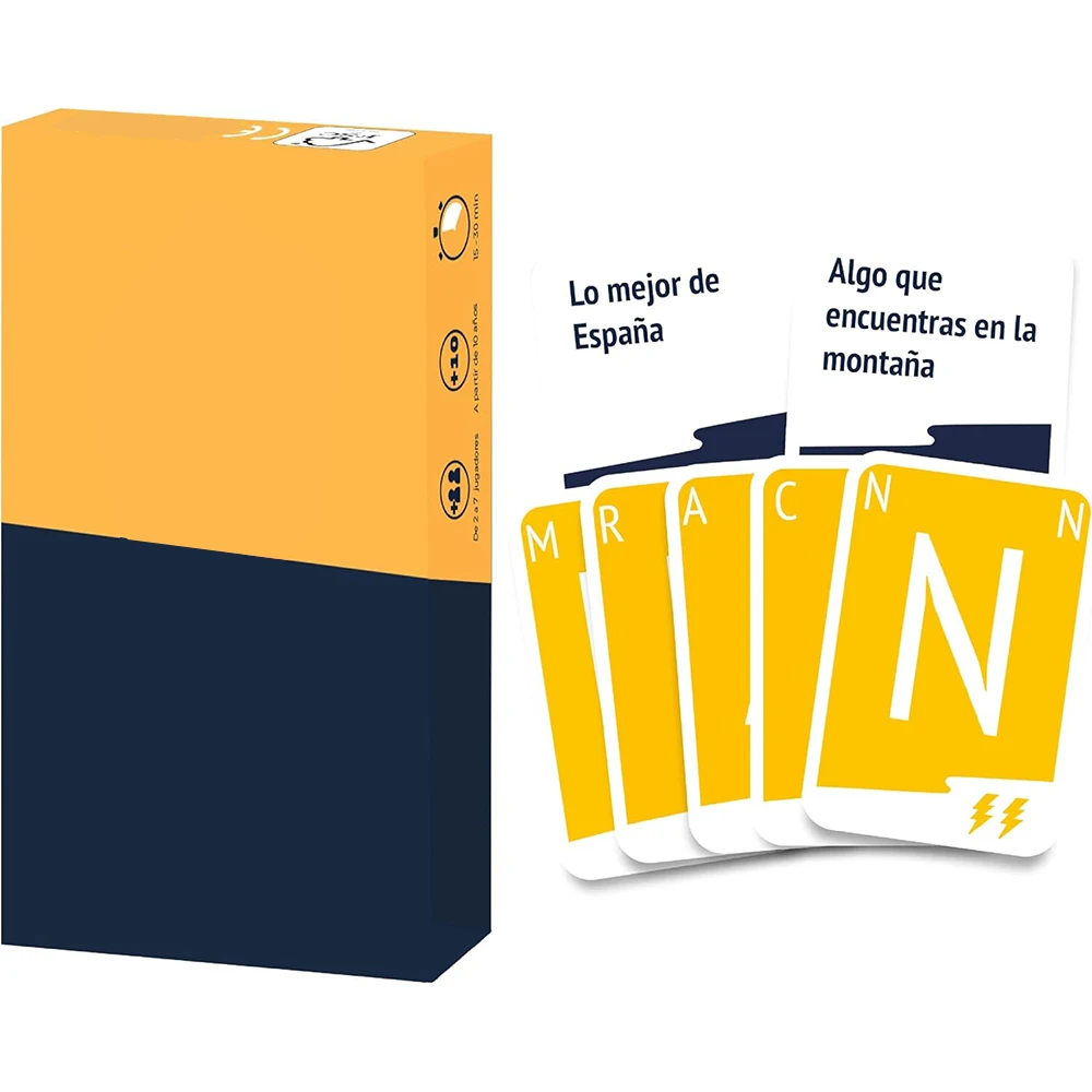 Jeu de cartes rapide : Jeu de réflexion rapide, jeu de société familial, jeu de correspondance de lettres, défi de vocabulaire rapide pour soirée de jeux