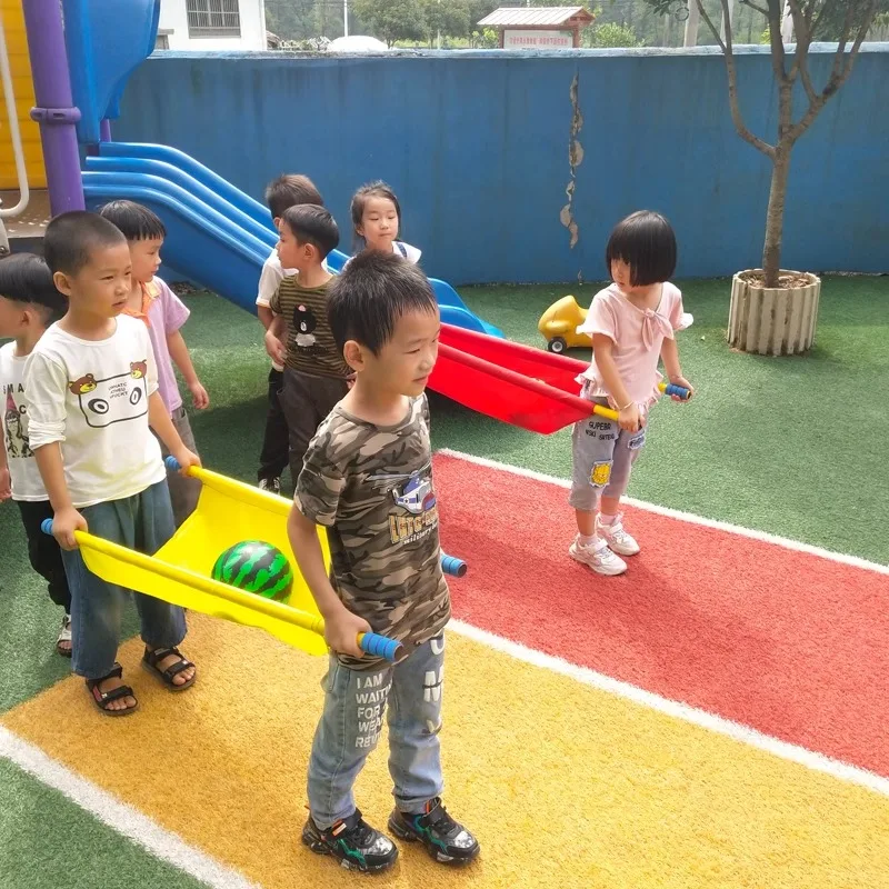 Accessoires de jeu de plein air pour enfants, jeux de maternelle, porte-civière, pastèque, entraînement du corps des enfants, jouets de sport pour 2 personnes