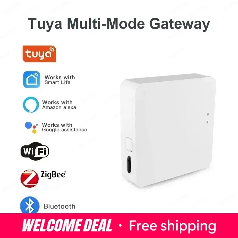 Passerelle Hub Tuya Multi-mode ZigBee Bluetooth sans fil pour appareils électroménagers intelligents, contrôleur à distance, compatible Alexa Google Home