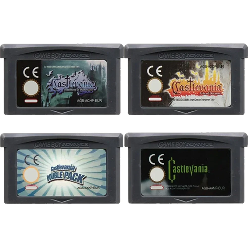 Hot Series Video Game Cartridge 32 Bit Game Console Memory Card Asia of Sorrow Dissonance for GBASP NDSL Castlevania GBA Game