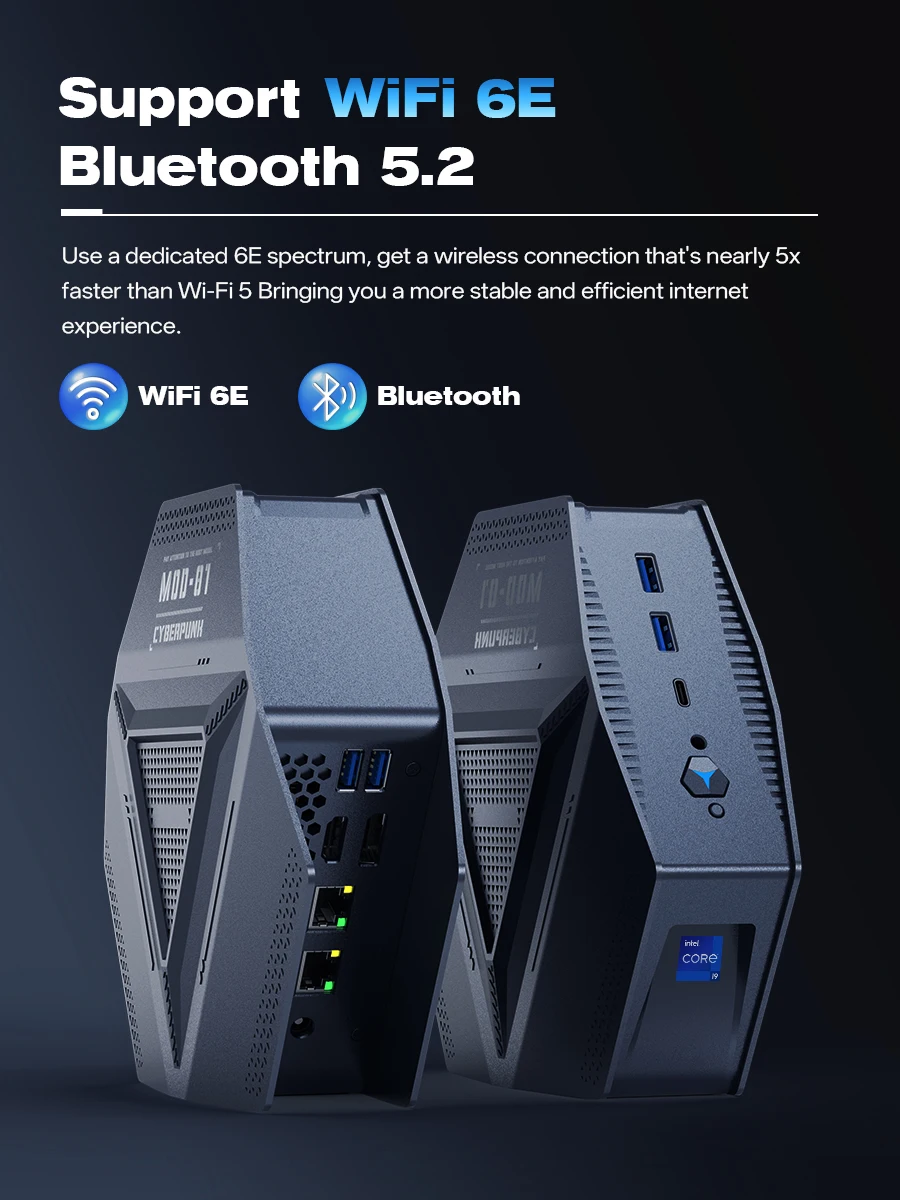 Gaming Mini PC Intel Core AMD Ryzen 7 8745HS WIFI6 Type-C HD DP 2*DDR5 Desktop Office/Home PC 4*USB3.2 2*2.5G LAN Windows11