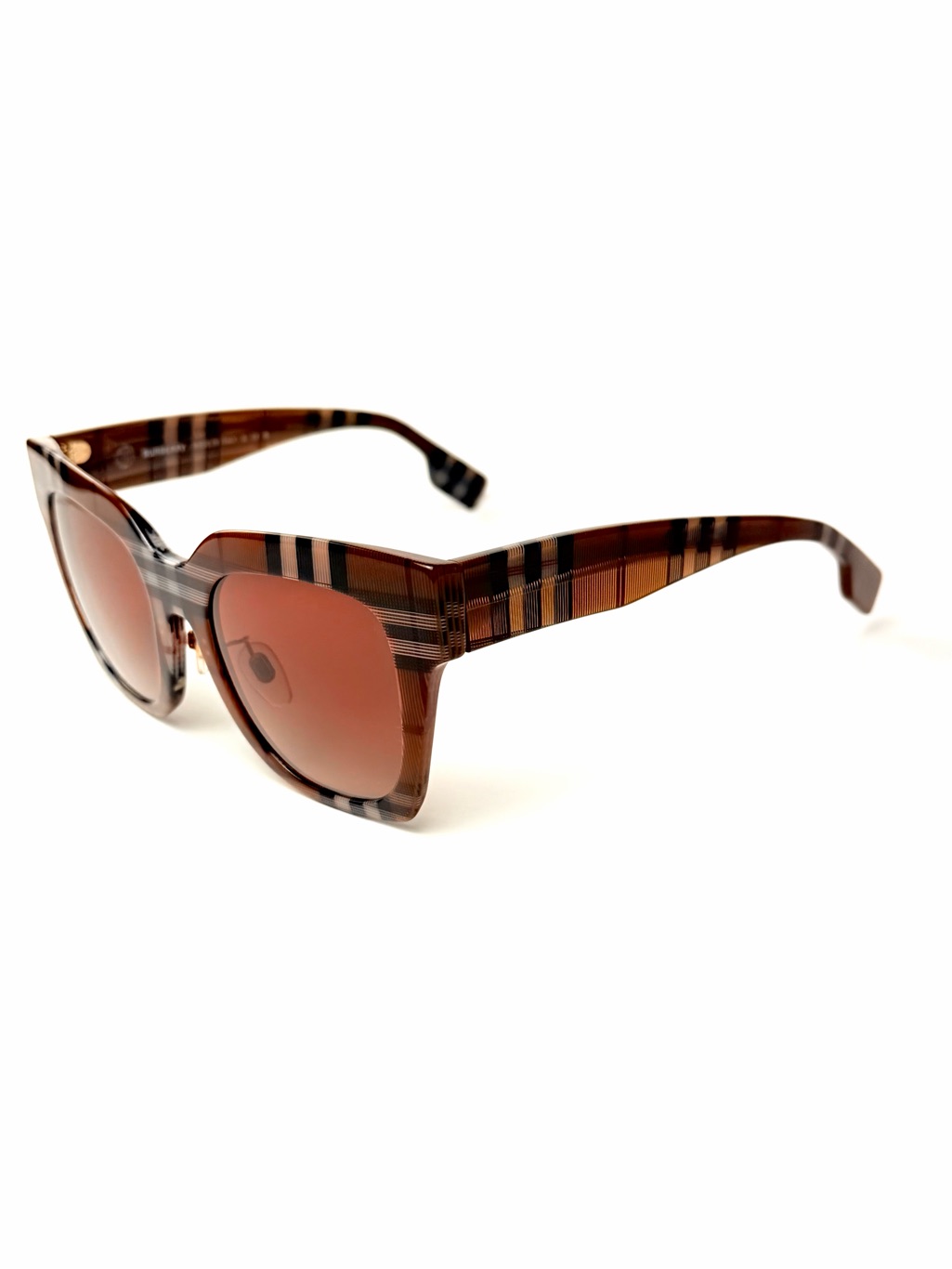 Burberry Accessories | Burberry B 4364 F 3967/13 Brown Check Brown Gradient Sunglasses 4364-F | Color: Brown | Size: 51-21-145