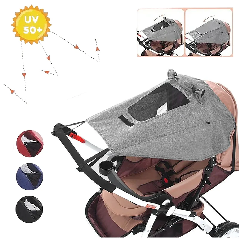 Sonnenschutz für Kinderwagen, Sonnenschutz, Markise, Sonnenschutz, Baldachin, Kinderwagen, Buggy, Kapuze, Sonnenschutz für Kinderwagen, UV-beständig