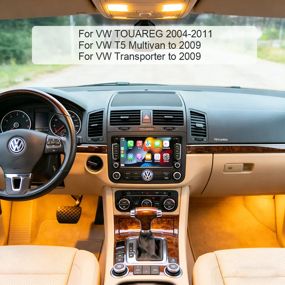 Android 13 Autoradio mit Android Auto 12+256 GB Carplay für Volkswagen Touareg 1 7L 2002-2010 T5 Navigation WLAN 4G Auto-Stereoanlage Image