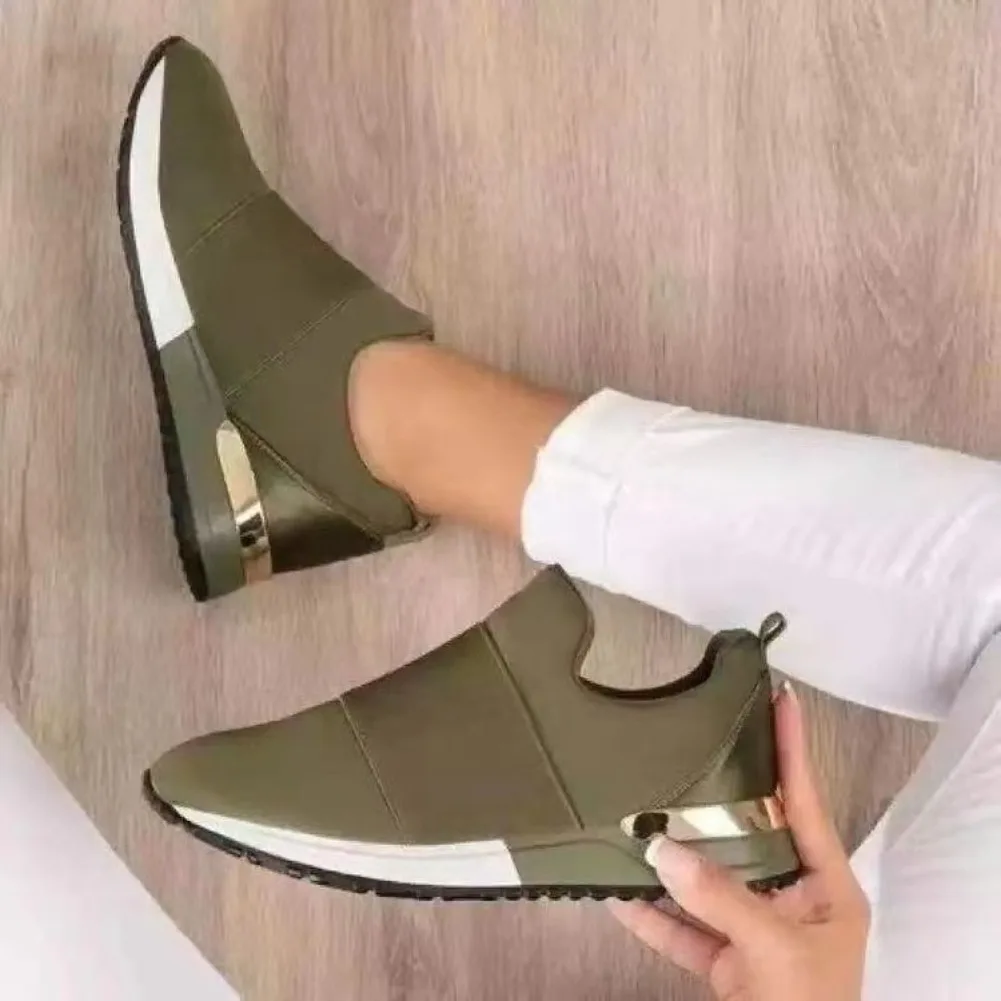 Vulkanisieren Schuhe Turnschuhe Frauen Schuhe Damen Slip-On Stricken Einfarbig Turnschuhe für Weibliche Sport Mesh Casual Schuhe für women2024