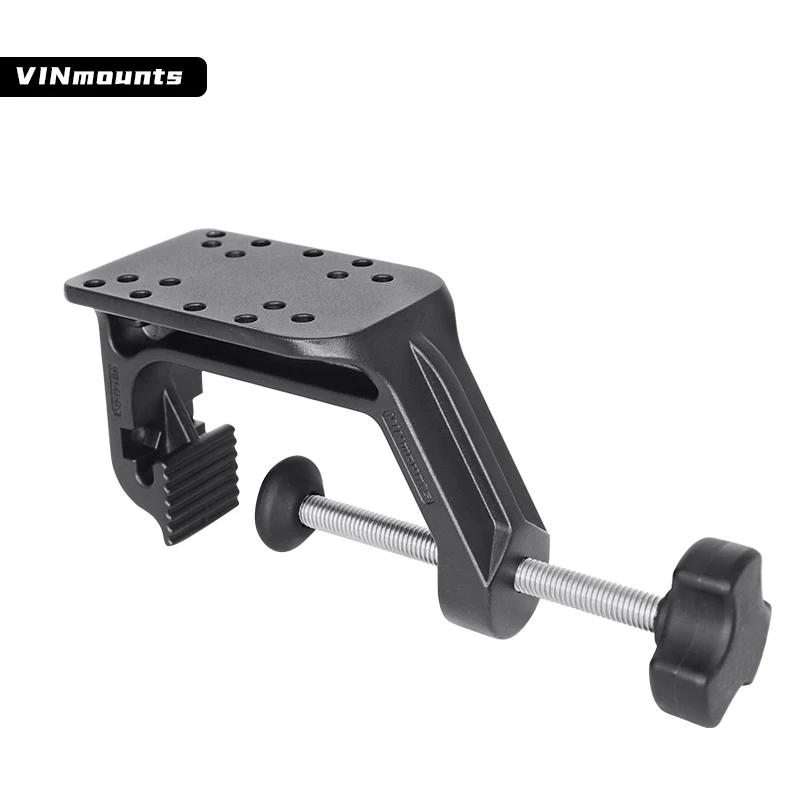 VINmounts U-Klemme mit Aluminiumbasis, sicher und verhindert Auswanken, passend für VIN- und RAM B/C-Größe Rundkugelbasen, 3,27 Zoll Kieferöffnung