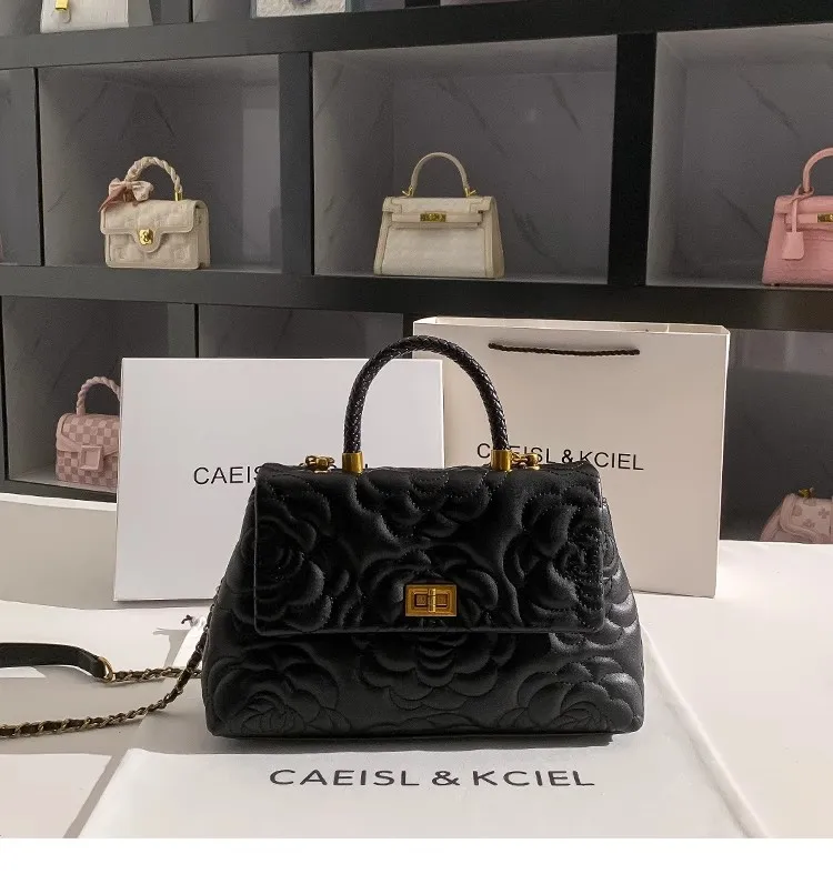 Mode Geprägte Rose Blume frauen Handtasche Große Kapazität Strukturierte Platz Tasche Schulter Messenger Tasche Weibliche Casual Tasche