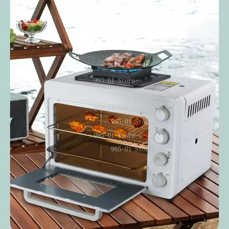 Tragbarer Gasofen für den Außenbereich 25-30L mit integriertem Kochtopf für Camping, Picknick und BBQ Image