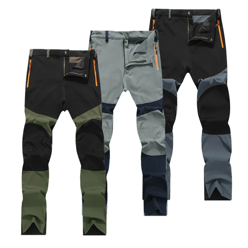 TRVLWEGO Sommer Männer Wandern Hosen Angeln Hosen Trekking Schnell Trocknend Outdoor Reise Elastische Stoff Radfahren Camping Kleidung Image